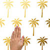 Gold foil palm tree peel and stick wall decals Image 1