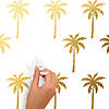 Gold foil palm tree peel and stick wall decals Image 2