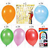 Gold Foil Rainbow Balloon Decorating Kit - 122 Pc. Image 1