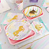 Gold Foil Sparkle Unicorn Party Paper Dessert Plates - 8 Ct. Image 1