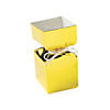 Gold Foil Vertical Square Hourglass Favor Boxes - 12 Pc. Image 1