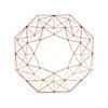 Gold Geometric Frame Centerpiece Image 1