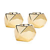 Gold Geometric Tea Light Candle Holders - 3 Pc. Image 1