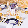 Gold Glitter Glass Votive Candle Holders with Battery-Operated Tea Light Candles - Makes 12 Image 3