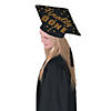 Gold Glitter Self-Adhesive Foam Mortarboard Decorating Kit for 4 Hats Image 2