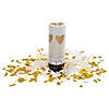 Gold Heart Confetti Party Poppers - 12 Pc. Image 1