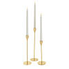 Gold Holders with Taper Candles Kit - 24 Pc. Image 1