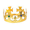 Gold Jeweled Crowns - 12 Pc. Image 1