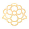 Gold Laser-Cut Floral Charger Placemats - 24 Pc. Image 1