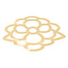 Gold Laser-Cut Floral Charger Placemats - 24 Pc. Image 1