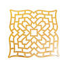 Gold Laser-Cut Geometric Pattern Charger Placemats - 24 Pc. Image 1
