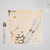 Gold Laser-Cut Geometric Pattern Charger Placemats - 24 Pc. Image 1