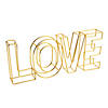 Gold Love Wire Table D&#233;cor Sign Image 1