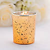 Gold Mercury Glass Votive Candle Holders with Battery-Operated Candles - 24 Pc. Image 2