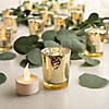 Gold Mercury Glass Votive Candle Holders with Battery-Operated Candles - 24 Pc. Image 4