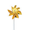 Gold Metallic Pinwheels - 36 Pc. Image 1