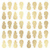 Gold pineapple peel and stick wall decals Image 1