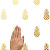 Gold pineapple peel and stick wall decals Image 1