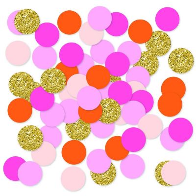 Gold Pink Coral Confetti 180-Pack Image 1