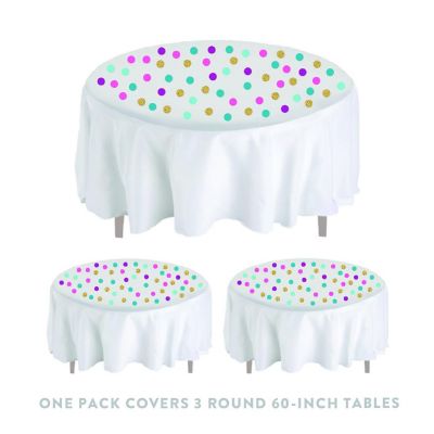 Gold Purple Aqua Confetti 180-Pack Image 3