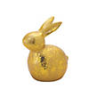 Gold Rabbit (Set Of 2) 5.25"H, 6.25"H Resin Image 2
