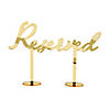 Gold Reserved Sign Image 1