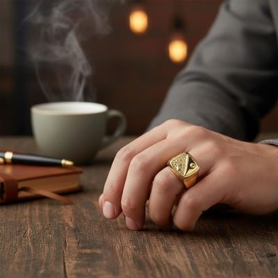 Gold Ring Costume Accessory Image 2