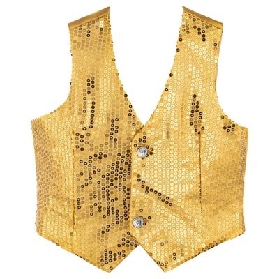 Gold Sequin Vest - Kids XL Image 2