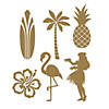 Gold Silhouette Luau Cutouts - 12 Pc. Image 1