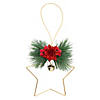Gold Star Wreath Christmas Decoration Craft Kit - Makes 3 Image 1
