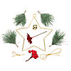 Gold Star Wreath Christmas Decoration Craft Kit - Makes 3 Image 1