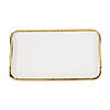 Gold Trim Paper Food Trays - 3 Pc. Image 1