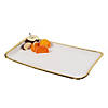 Gold Trim Paper Food Trays - 3 Pc. Image 1