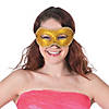 Gold Trimmed Glitter Mask Assortment- 12 Pc. Image 1