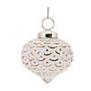 Gold White Washed Glass Ornament (Set Of 6) 3"H Image 2
