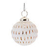 Gold White Washed Glass Ornament (Set Of 6) 3"H Image 3