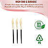 Gold with Black Handle Moderno Disposable Plastic Dinner Knives (120 Knives) Image 2
