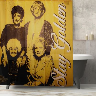 Golden Girls Collectibles  Golden Girls Stay Golden Shower Polyester Curtain Image 1