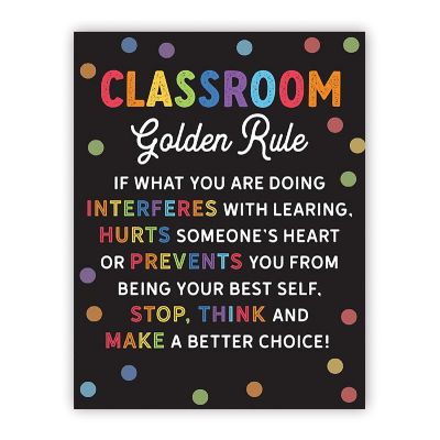 Golden Rule Classroom Rainbow 8.5x11in Image 1