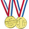 Goldtone Winner Medals - 12 Pc. Image 1
