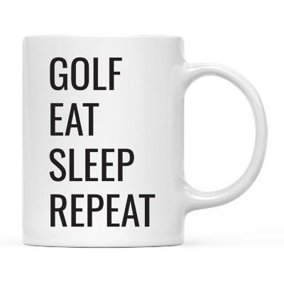 Golf Eat Sleep Repeat Ceramic Mug Image 2
