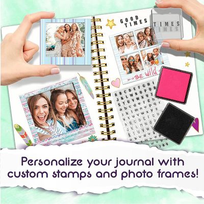 Good Vibes Journal DIY Set by Craft Vibes Only - Personalized Diary for Girls - Ages 8 & Up Image 2