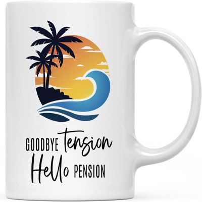 Goodbye Tension Hello Pension Coffee Mug Image 3