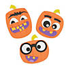 Goofy Face Halloween Pumpkin Magnet Craft Kit - Makes 12 Image 1