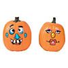 Goofy Jack-O-Lantern Face Sticker Pumpkin Decorations - Makes 12 Image 1