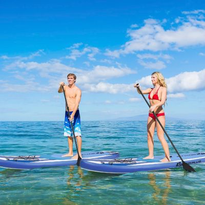 Goplus 11&#8217; Inflatable Stand Up Paddle Board SUP W/Carrying Bag Aluminum Paddle Image 1