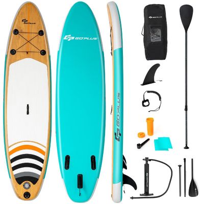 Goplus 11' Inflatable Stand Up Paddle Surfboard W/Bag Aluminum Paddle Pump Image 1