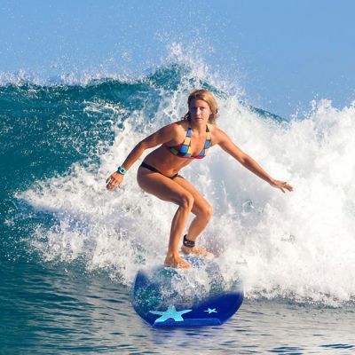 Goplus 33'' Lightweight Super Bodyboard Surfing W/Leash EPS Core Boarding IXPE Starfish Image 2