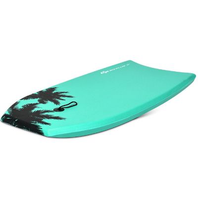 Goplus 33'' Lightweight Super Bodyboard Surfing W/Leash IXPE Deck EPS Core Boarding Image 1