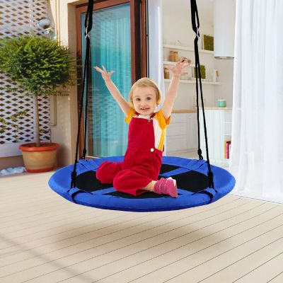 Goplus 40'' Flying Saucer Tree Swing Indoor Outdoor Blue Image 2